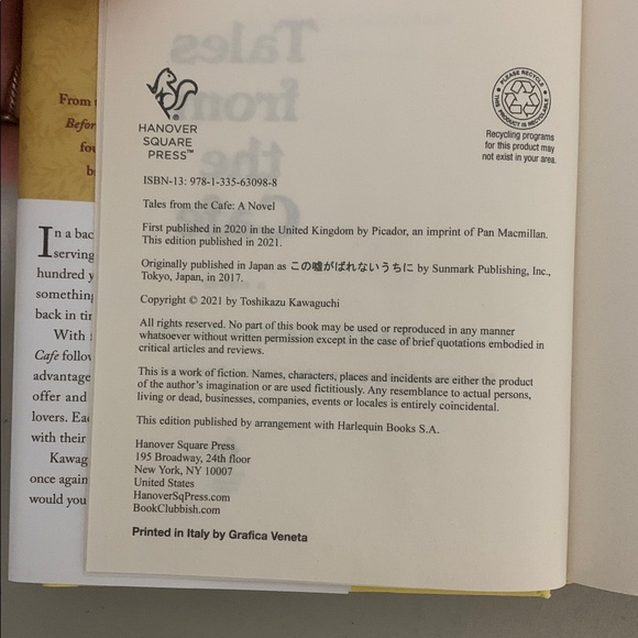 Tales from the Cafe Book Written by Toshikazu Kawaguchi - Picture 6 of 6